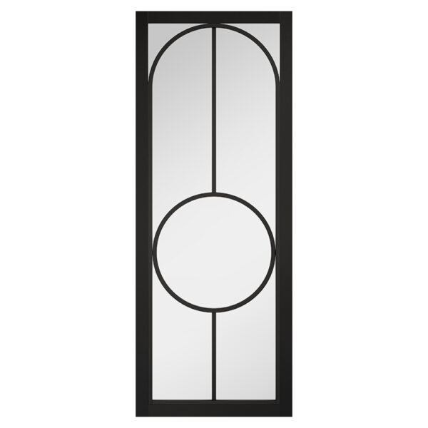 Bowery 1981mm X 762mm Clear Glass Internal Door In Black