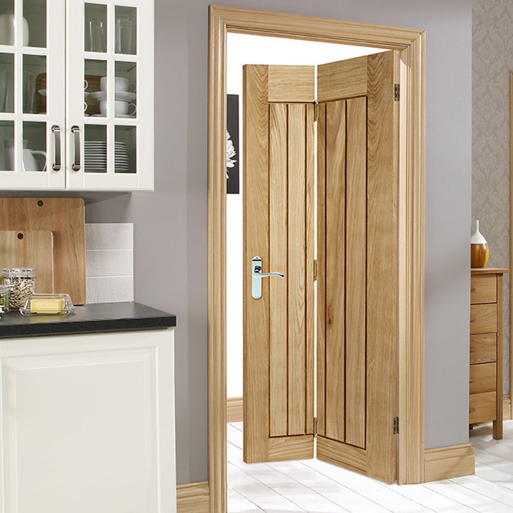 Mexicano 1981mm X 686mm Wooden Bi Fold Internal Door In Oak