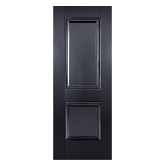 Arnhem 2 Panel 1981mm x 838mm Fire Proof Internal Door In Black