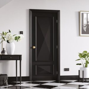 Knightsbridge 1981mm x 686mm Fire Proof Internal Door In Black