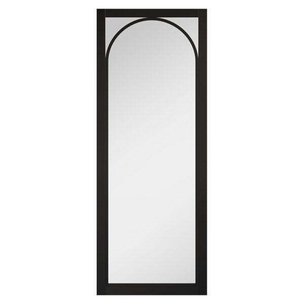 Melrose 1981mm X 838mm Clear Glass Internal Door In Black Frame