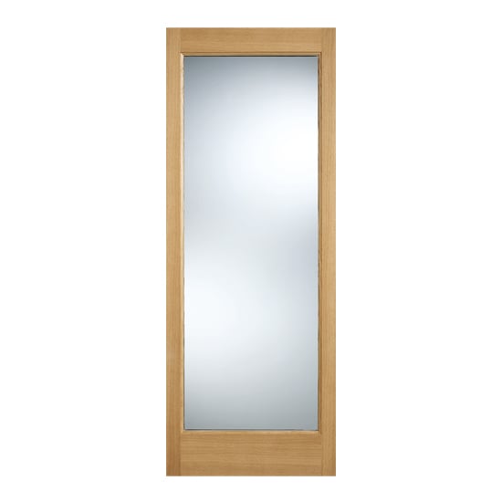 Petaluma 1981mm x 838mm External Door With Clear Glass In Oak