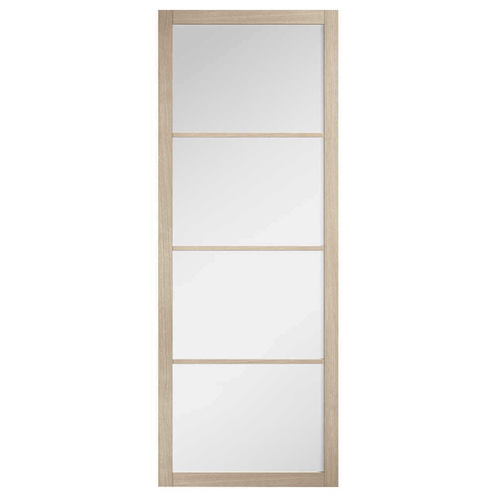 Soho 1981mm X 762mm Glazed Clear Glass Internal Door In Oak