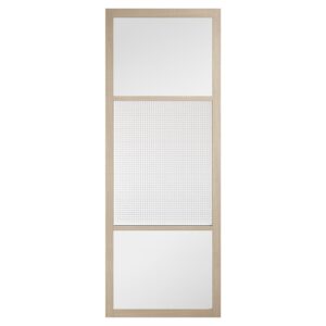 Sutton 1981mm X 686mm Reeded Clear Glass Internal Door In Oak