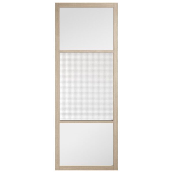 Sutton 1981mm X 838mm Reeded Clear Glass Internal Door In Oak