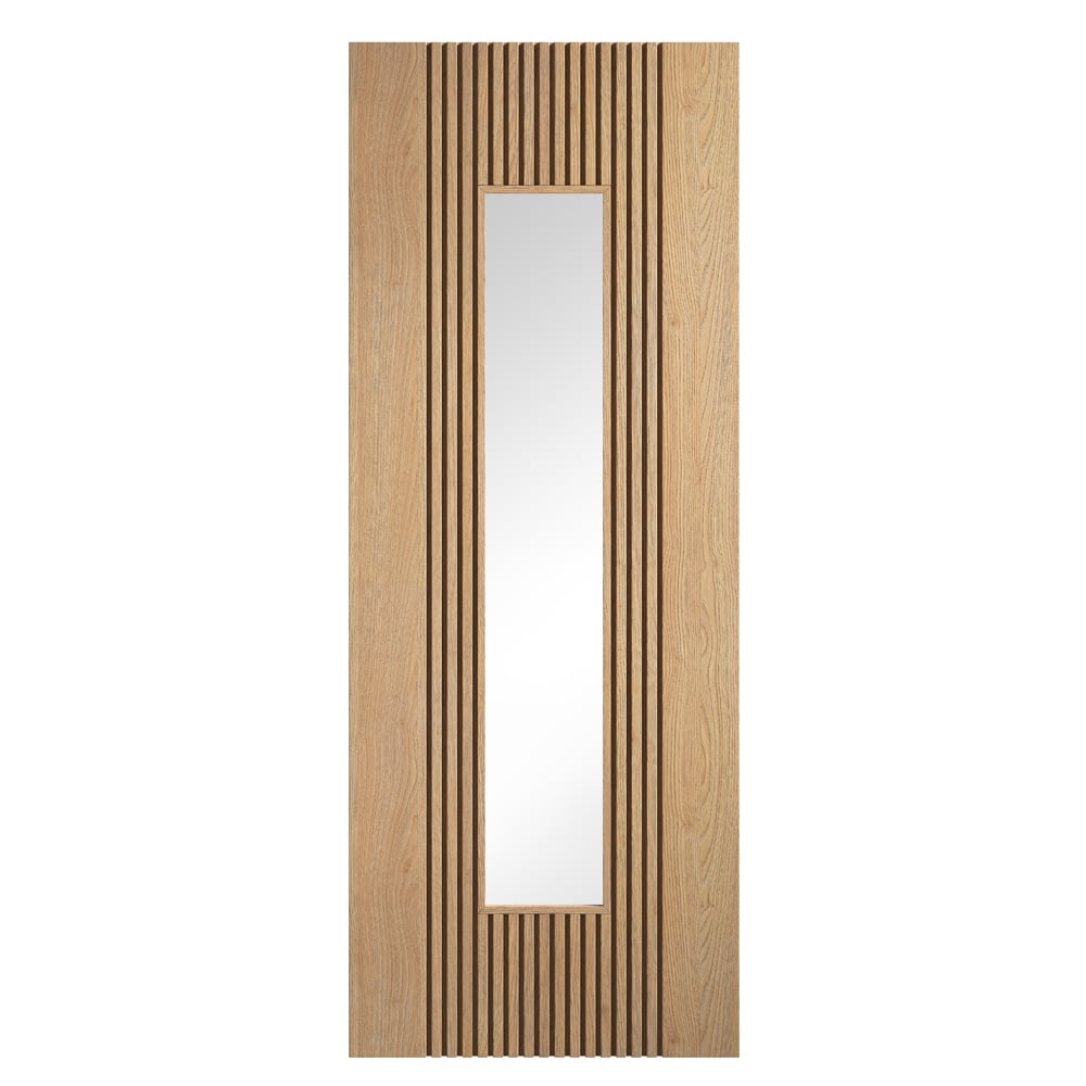 Sydney 1981mm X 838mm Wooden Clear Glazed Internal Door In Oak